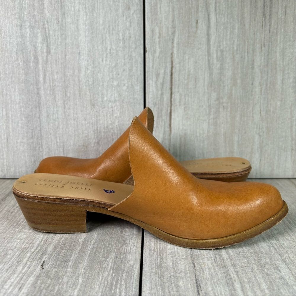 Sevilla Smith x Teddi Joelle Slip On Leather Handcrafted Mule Womens Size 5.5 35 - Picture 4 of 10
